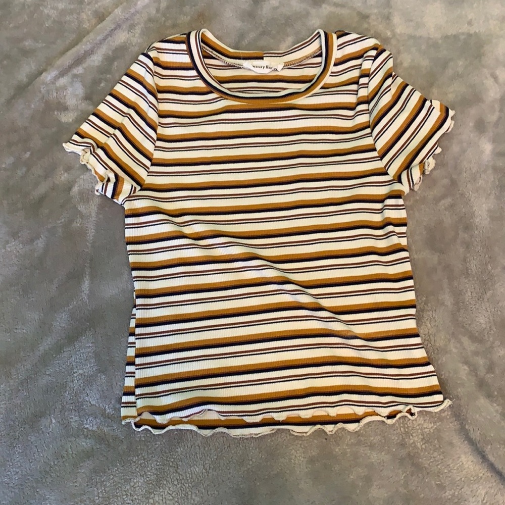 fitted striped shirt